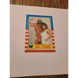 1987 Topps WWF Randy Macho Man Savage Elizabeth #7 Vintage Wrestling Card